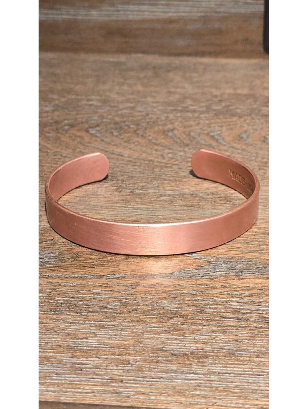 Solid Copper Cuff Bracelet